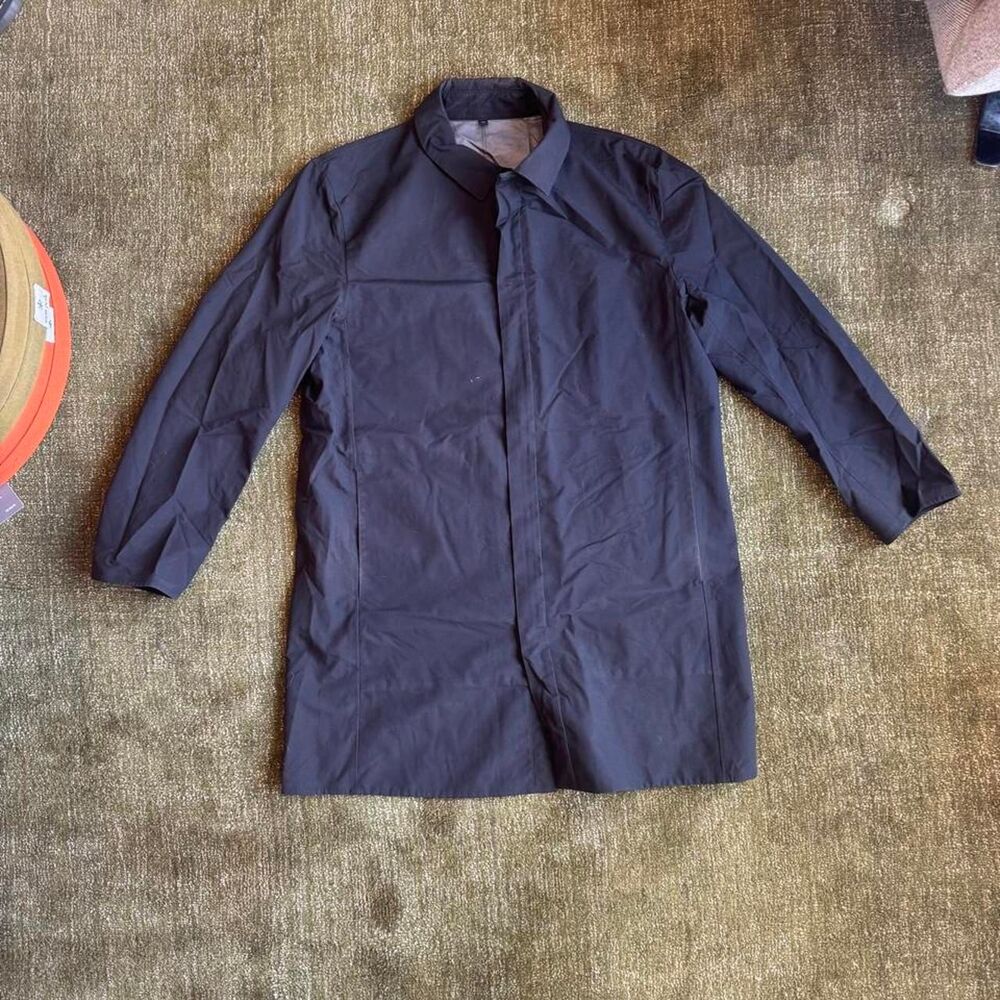 Muji Men's Navy and Black Jacket